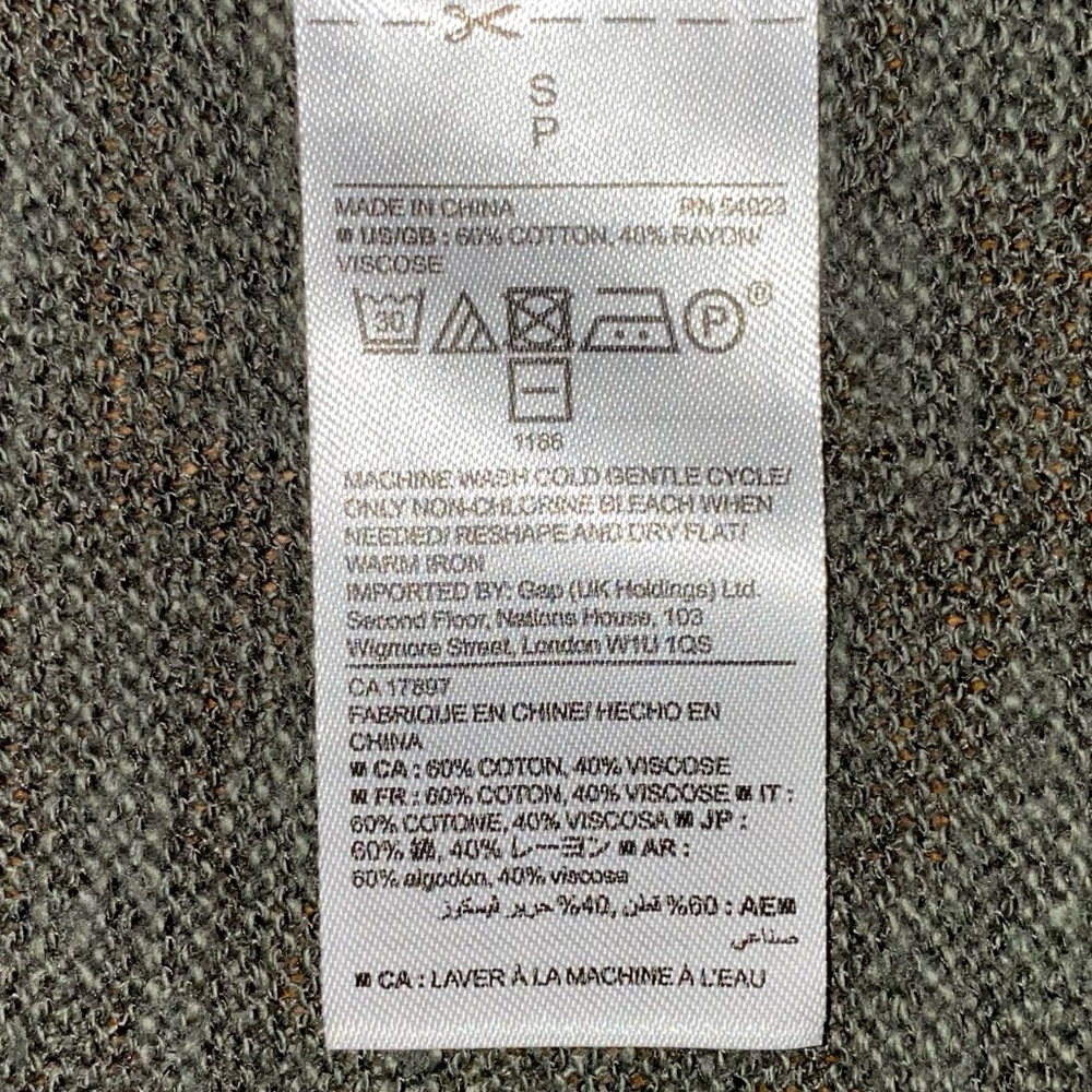 Gap Factory long open cardigan sweater lightweight in forest green Size Small - Picture 8 of 10